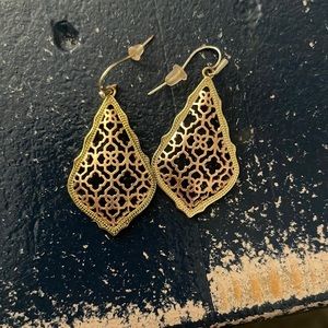 Rose Gold and Gold Teardrop Kendra Scott Small Earring
